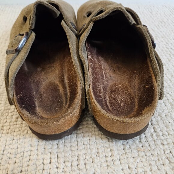 Birkenstock Boston Clogs Light Brown or Taupe Suede Size 37 6 or 6.5 - Picture 8 of 8